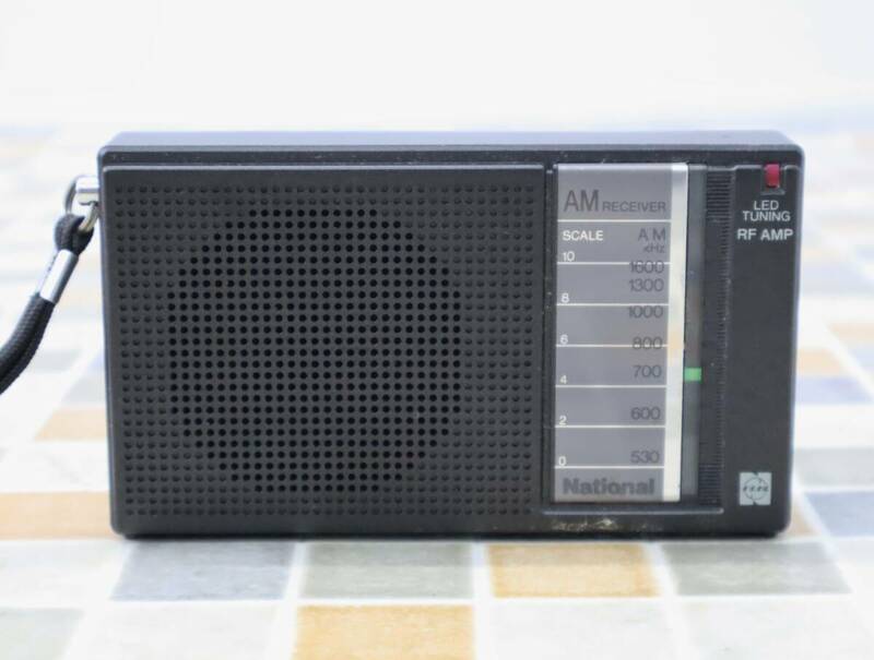 ∨ ｜AMラジオ ポータブルラジオ｜National ナショナル R-U10 AM RECEIVER｜ 昭和レトロ 80年代 ■O3476