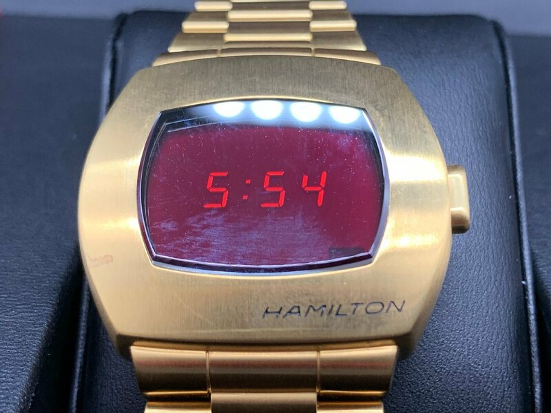 HAMILTON ハミルトン パルサー H524240 PSR 1970本限定モデル 腕時計 クォーツ ☆良品☆[77-0424-O5]