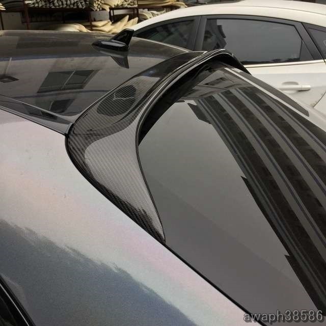 新品 BENZー ベンツ W205 セダン リア ルーフ スポイラー ウイング カーボン柄 1ｐｃ AMG