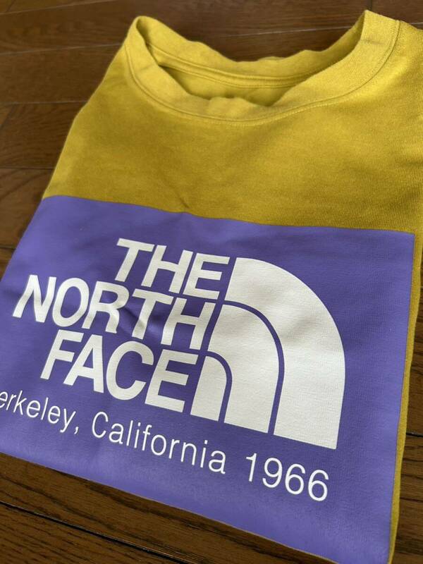 （美品）THE NORTH FACE★ノースフェイス/Tシャツ/BOXロゴ/半袖/カーキ