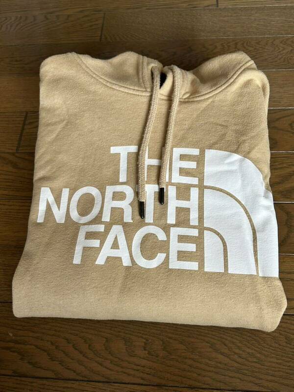 THE NORTH FACE★ノースフェイス/パーカー/フーディー/デカロゴ/ベージュ/スウェット/フード