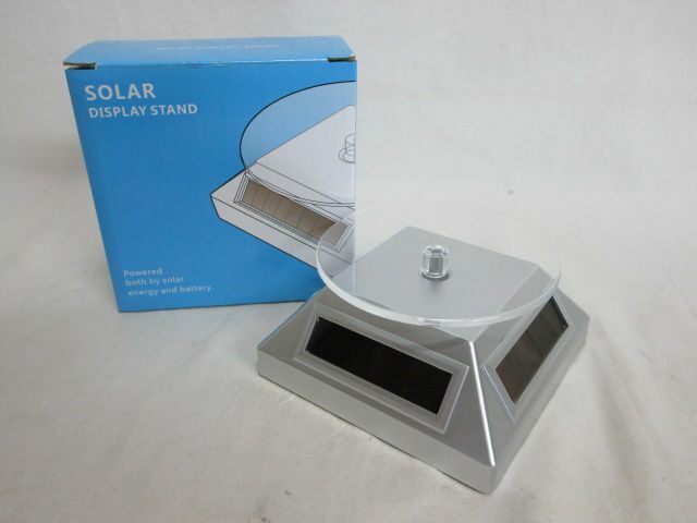 雉坂★新品【　ソーラー　ディスプレイ　スタンド　電池不要・３６０度回転　】★SOLAR　DISPLAY　STAND・飾台・ディスプレイ台・eco