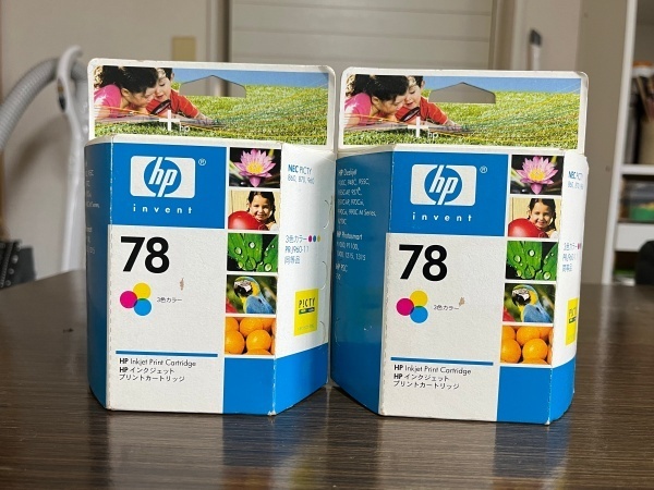 未開封 HP 純正 インク hp78 C6578D 3色カラー 2本セット NEC PR-J960-11 同等品 期限切