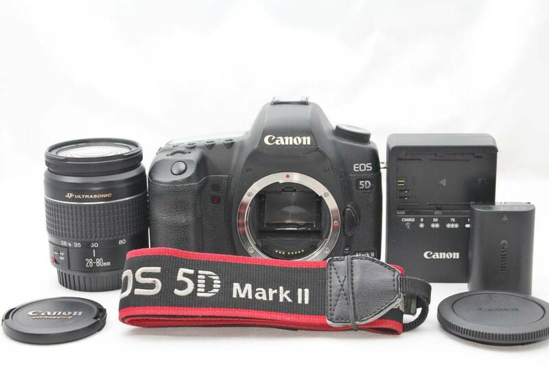 ★【限定！美品 一眼レフ スターティングセット】 Canon EOS 5D Mark II Mark2 マーク2 ★ EF28-80mm F3.5-5.6 V USM