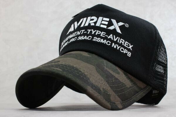 ★正規品　アヴィレックス AVIREX NUMBERRING メッシュキャップ CAMO★　