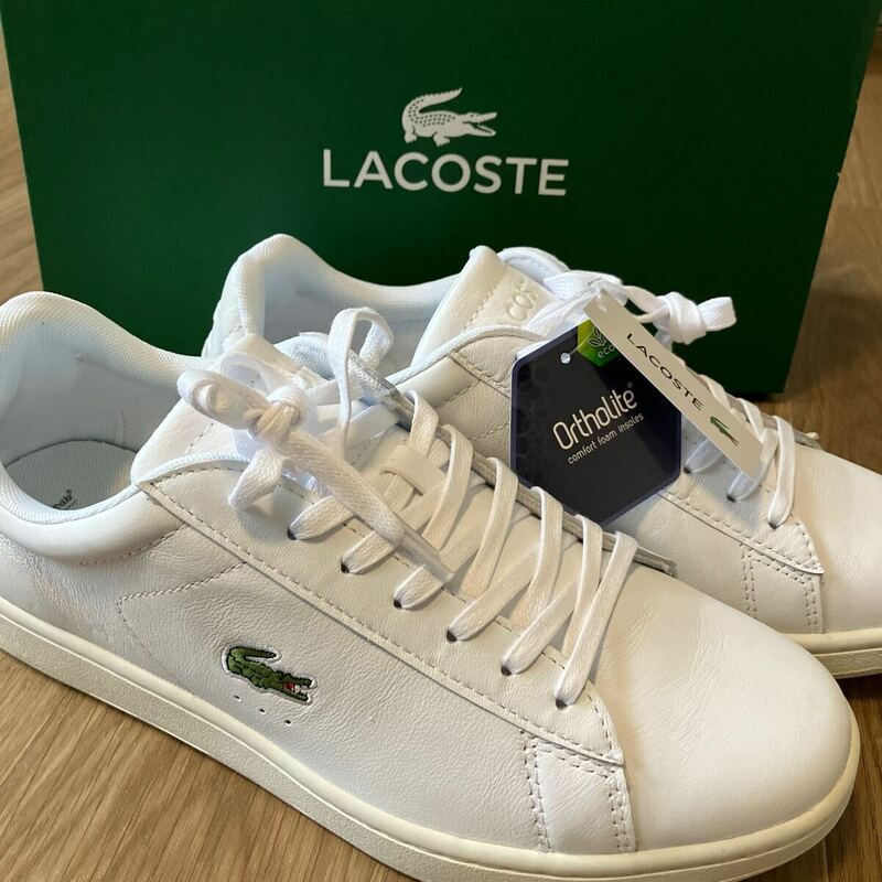 ラコステ　LACOSTE レザースニーカー ホワイト　新品未使用　US7.5