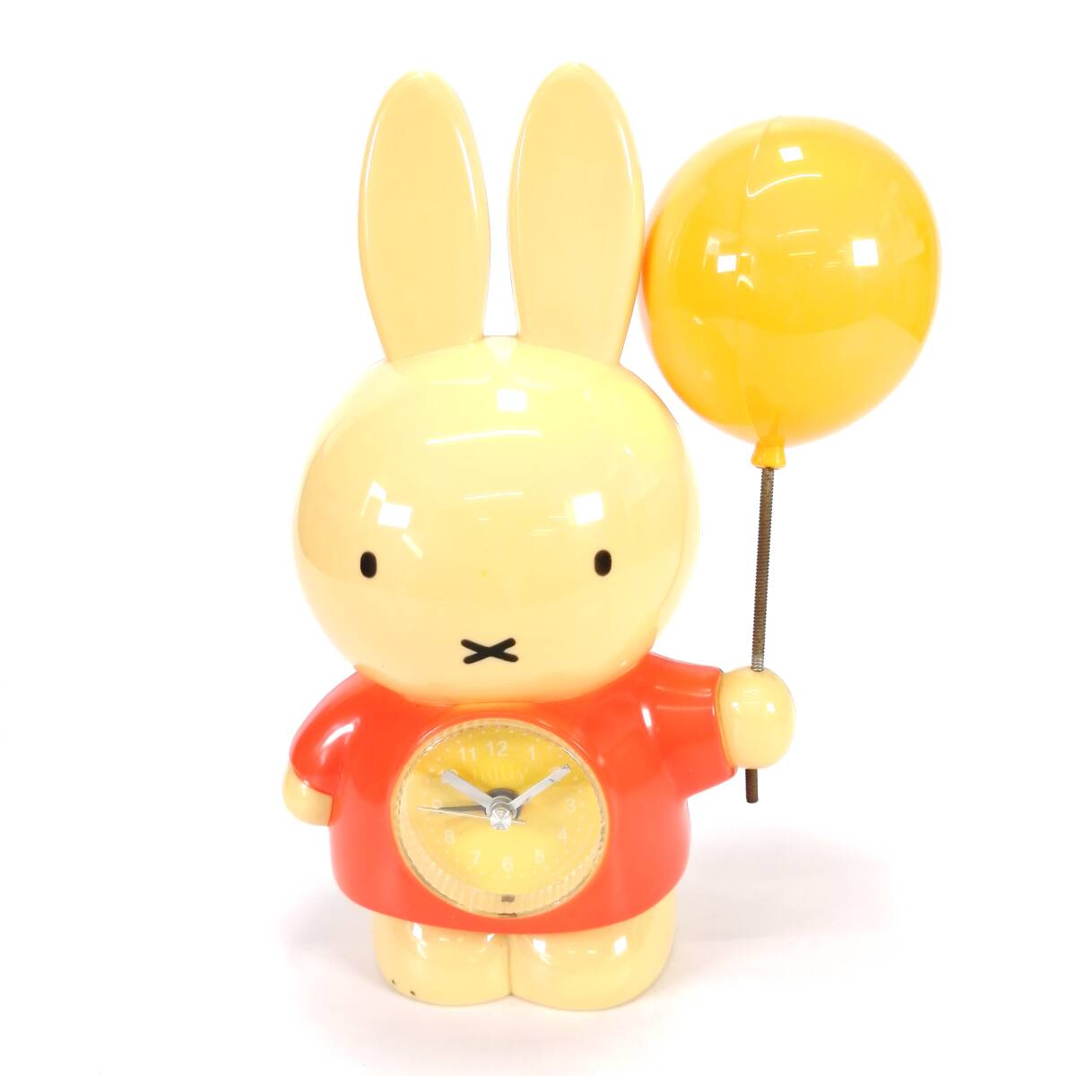 動作OK miffy 風船 目覚まし時計 風船持ち 黄色い風船 レトロ ミッフィー コレクション Dick Bruna