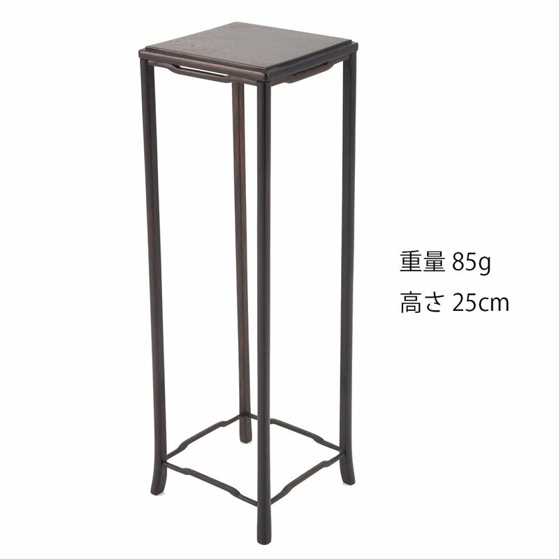 【夢工房】紫檀 正方 高卓 小品 盆栽台　SC-127