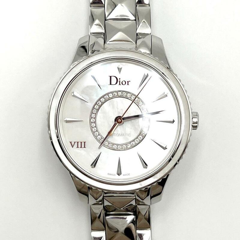 【36mm・高級・ダイヤ・シェル文字盤】ディオール　DIOR　時計　腕時計　自動巻き　