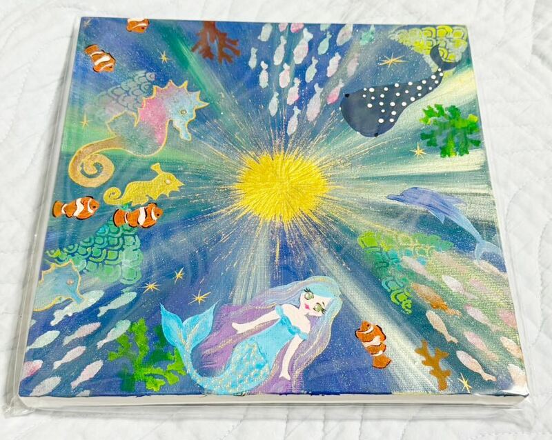 開運絵画　龍宮　海の強力　作品　新品・未開封