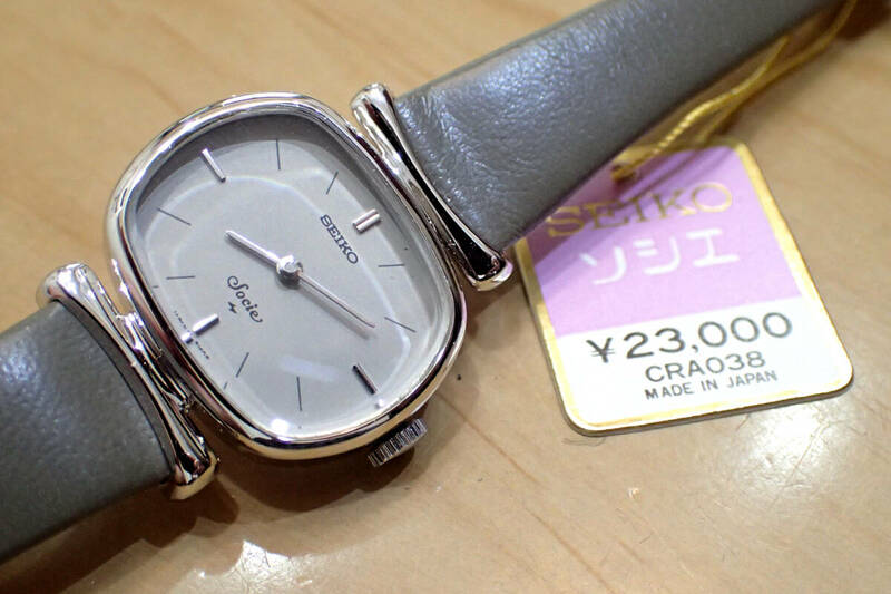 タグ付き未使用 デッドストック ◆ セイコー/SEIKO ソシエ 11-5020 アールデコケース 手巻きレディース腕時計