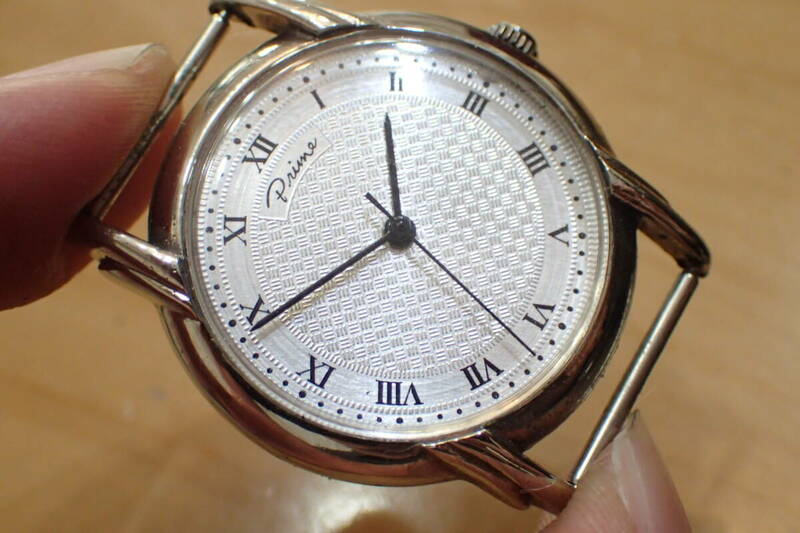 Prima 銀製/SV925製 ◆ クラシックデザイン ギョウシェ 腕時計