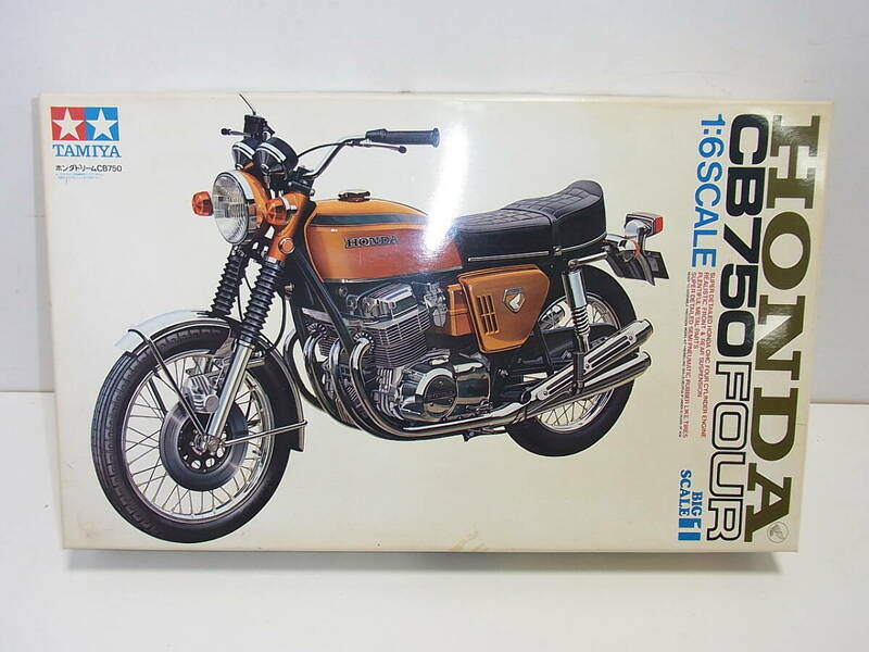 H■ ジャンク 一部組立済み パーツ点数未確認 タミヤ/TAMIYA 1/6　ホンダ/HONDA CB750 FOUR BIG SCALE １ホンダドリーム CB750