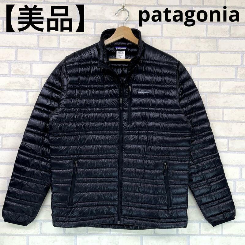 【美品】 patagonia パタゴニア ウルトラライトダウン ダウンジャケット ブラック M 84756FA13