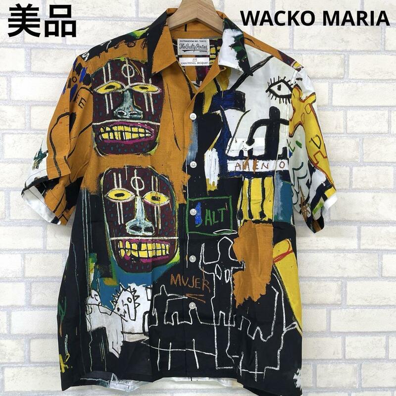 美品 WACKO MARIA ワコマリア JEAN-MICHEL BASQUIAT 半袖 アロハシャツ レーヨン100%