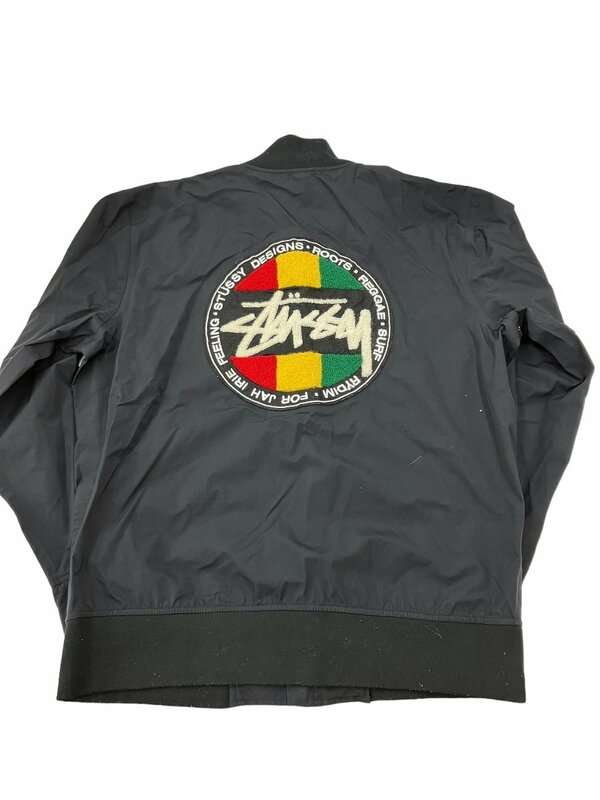 OLD STUSSY ステューシー 90s ラスタ ワッペン　ナイロンジャケット L