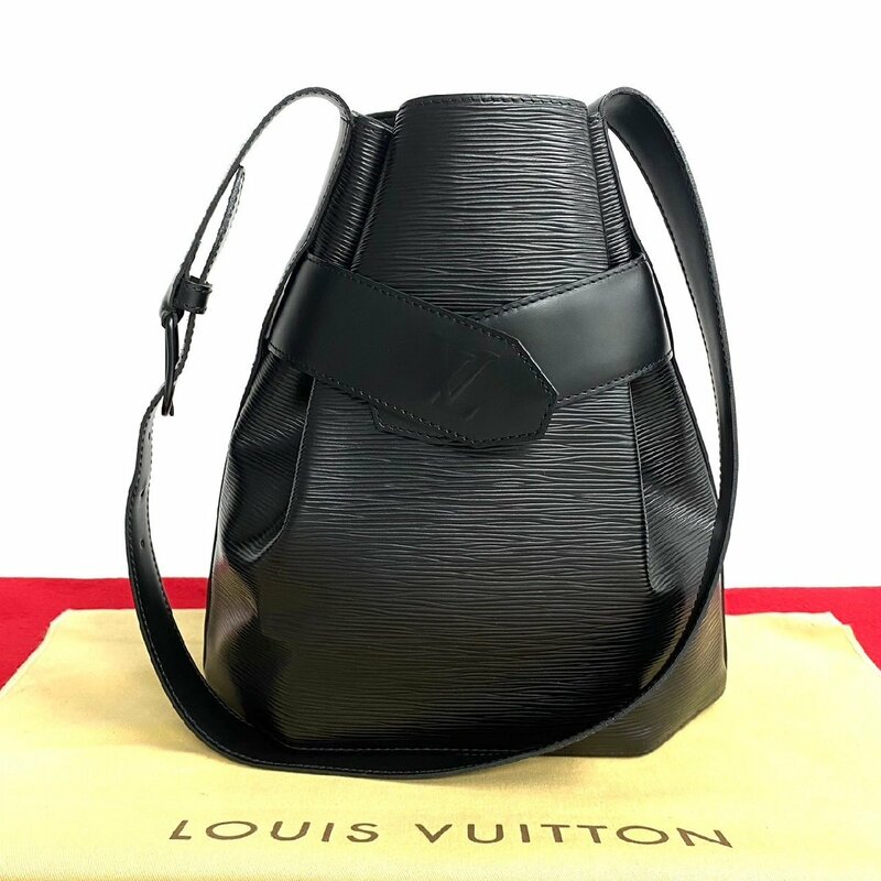 ほぼ未使用 OUIS VUITTON ルイヴィトン サックデポール PM エピ レザー ショルダーバッグ クロスボディバッグ ブラック ノワール 30274