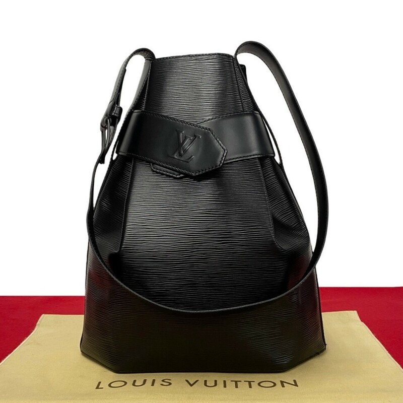 ほぼ未使用 LOUIS VUITTON ルイヴィトン サックデポール エピ レザー 本革 ショルダーバッグ クロスボディバッグ ブラック ノワール 29916