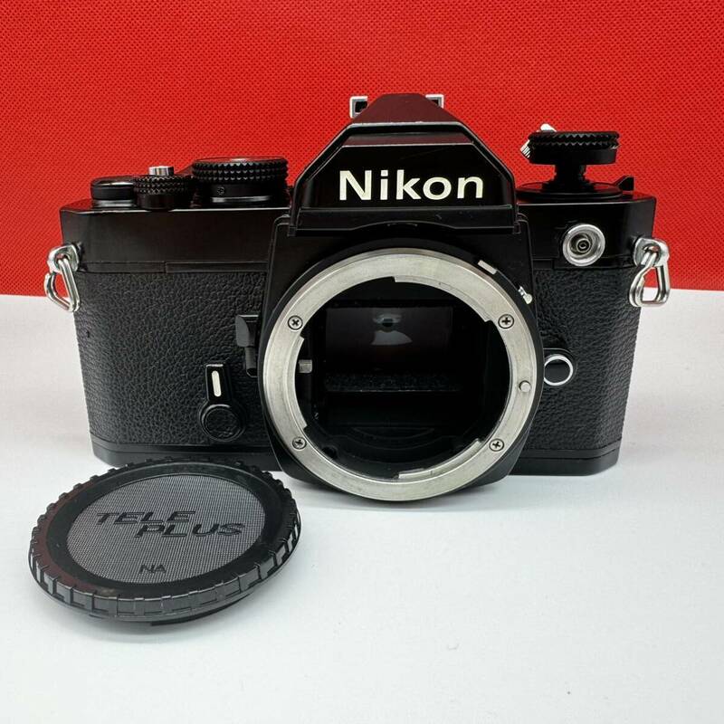 ▲ Nikon FM ボディ 一眼レフ フィルムカメラ 動作確認済 シャッター、露出計OK 現状品 ニコン
