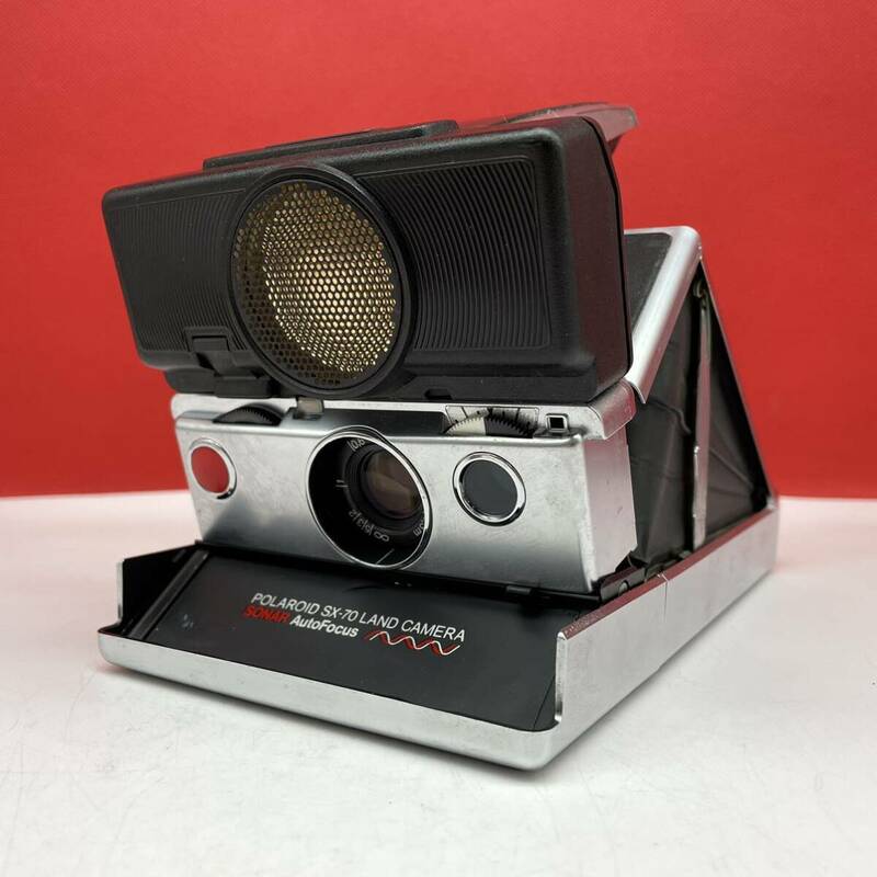 □ Polaroid SX-70 LAND CAMERA SONAR AutoFocus インスタントカメラ 動作未確認 ポラロイド