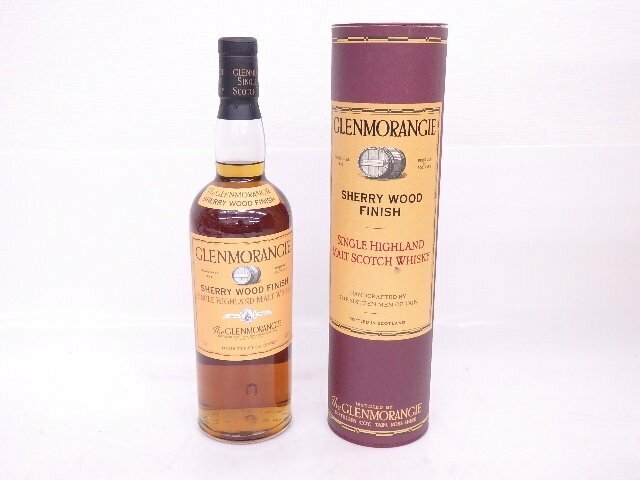 【未開栓・古酒】Glenmorangie/グレンモーレンジィ シングルハイランドモルト スコッチ Sherry Wood Finish 750ml 43% 元箱付 ◆ 6E67F-57