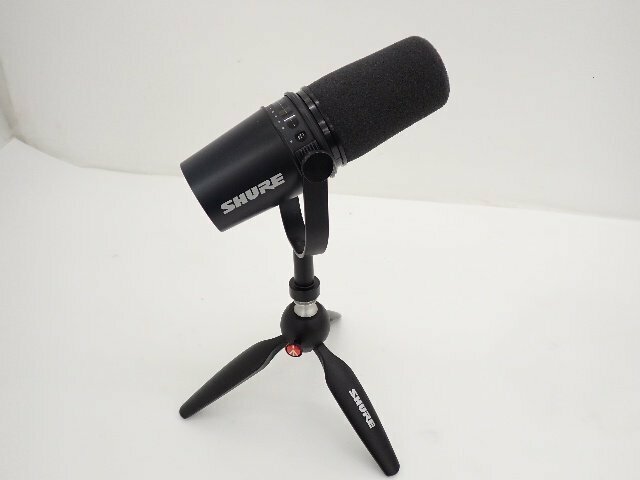 SHURE シュアー ポッドキャスト マイクロホン MODEL MV7 マイクマウント付 ∽ 6E5A8-1