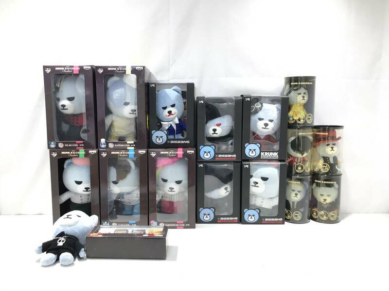 1円スタート ジャンク KRUNK×BIGBANG ビッグバン ぬいぐるみ まとめ売り 一番くじ 