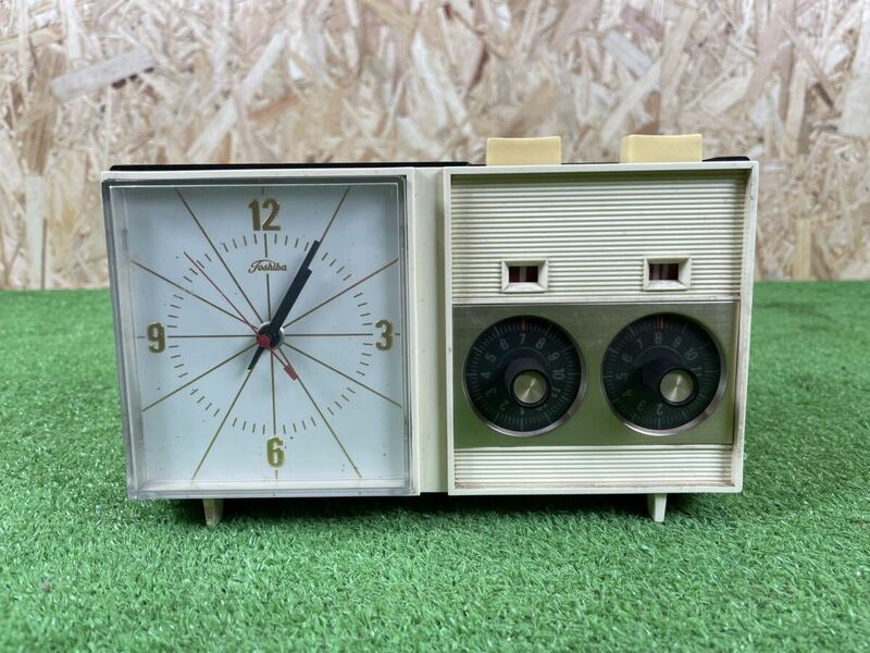 5B173 TOSHIBA 東芝タイムスイッチ TWM-603 昭和レトロ アンティーク 置き時計 当時物 コレクション 時計 現状品