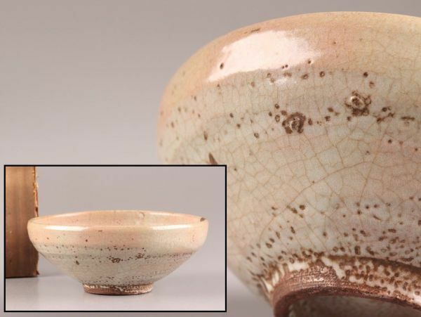 古美術 朝鮮古陶磁器 李朝 茶碗 時代物 極上品 初だし品 C6506