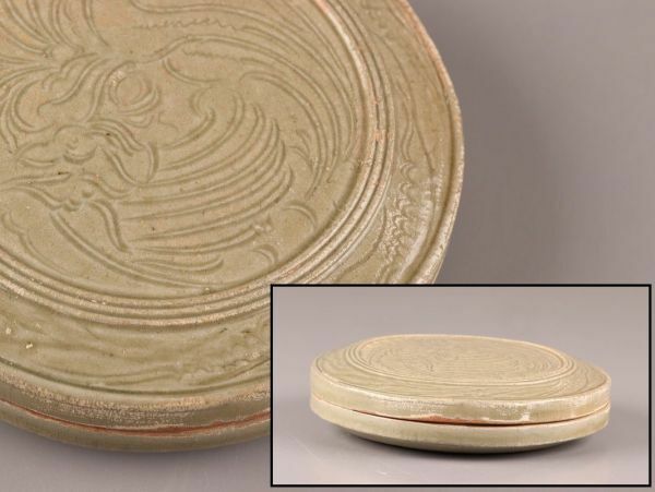 古美術 朝鮮古陶磁器 高麗青磁 香合 時代物 極上品 初だし品 C6618