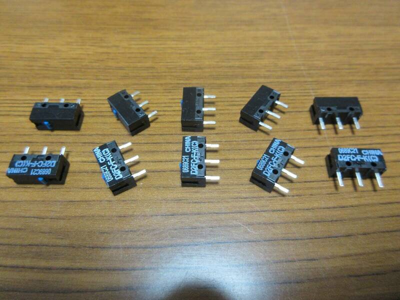 【未使用】オムロン D2FC-F-K(C) マイクロスイッチ マウス 修理 リペア 10個セット