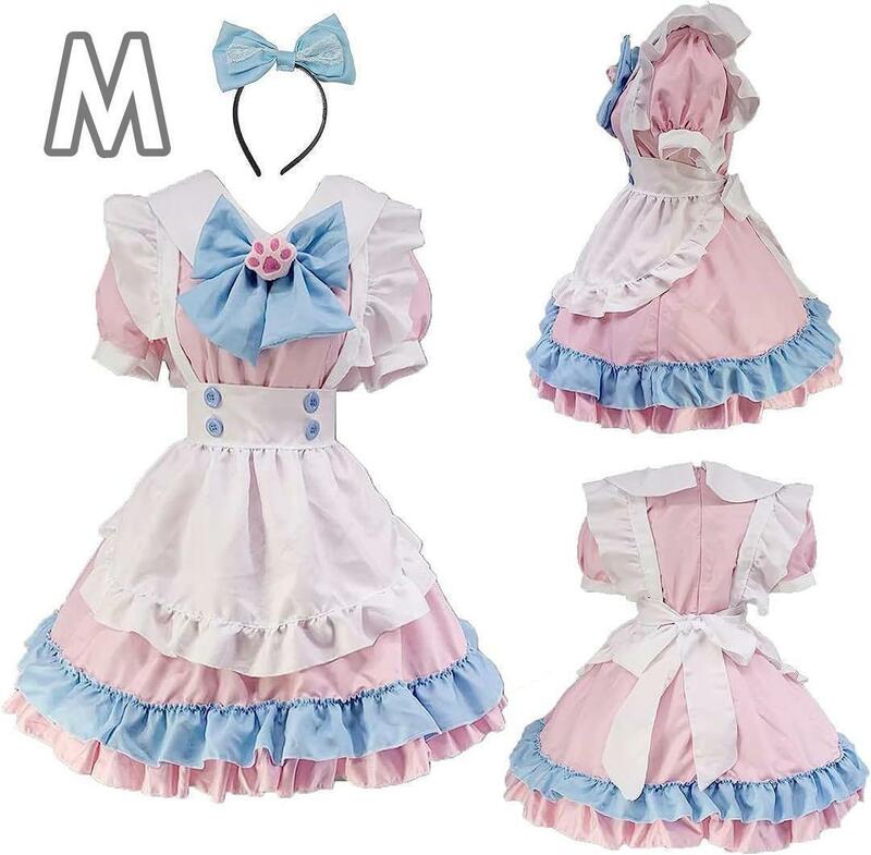 メイド服 Mサイズ コスプレ ロリータ ワンピース 半袖 メイド衣装