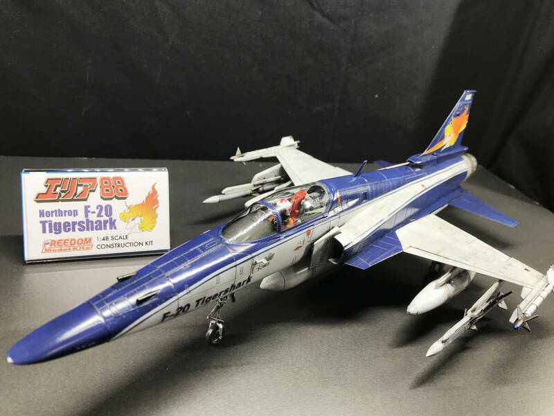 1/48 「エリア88」F-20タイガーシャーク “風間 真”（完成品）