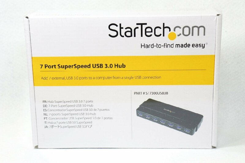 【質Banana】新品 StarTech.com ST300USB3B 7ポートUSB 3.0ハブ 卓上用♪