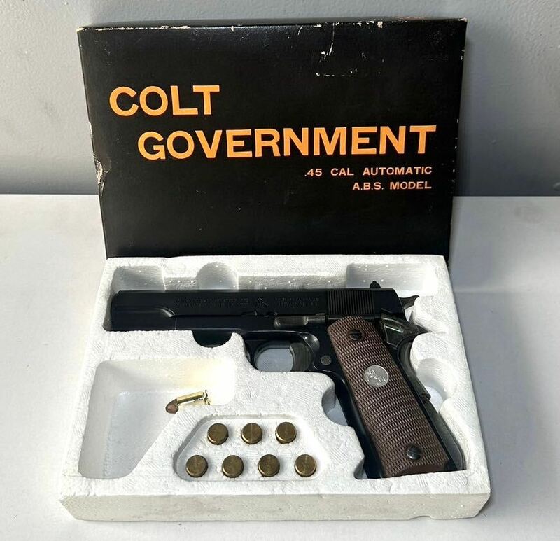 美品 モデルガン KOKUSAI COLT GOVERNMENT.45 CAL AUTOMATIC A.B.S. MODEL COLT'SPT.F.A.MFG.CO.HARTFORD.CT.U.S.A. コルト ガバメント