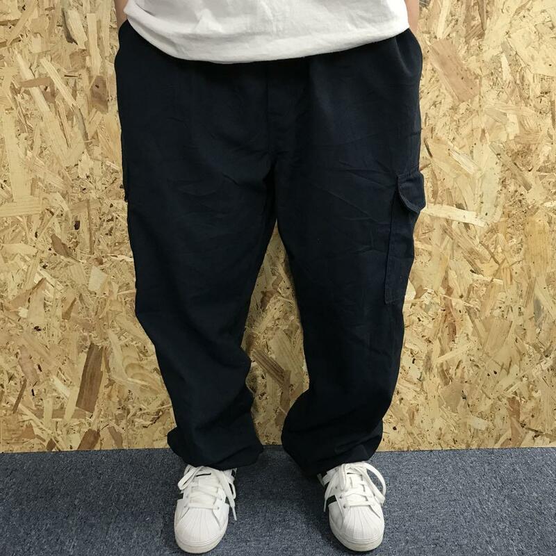 Dickies ワークパンツ　紺　メンズ40 XL （着感）d8