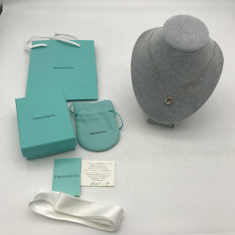 TIFFANY＆Co. ティファニー ネックレス オープンハート シルバー Sv925 中古 レディース