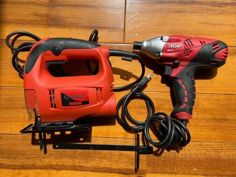 diyセット ジグソーインパクトドライバー リョービ RYOBI 電動工具 E-Value 400W T型・U型シャンク(穴なし)ブレード対応 EJ-400SCリノベ