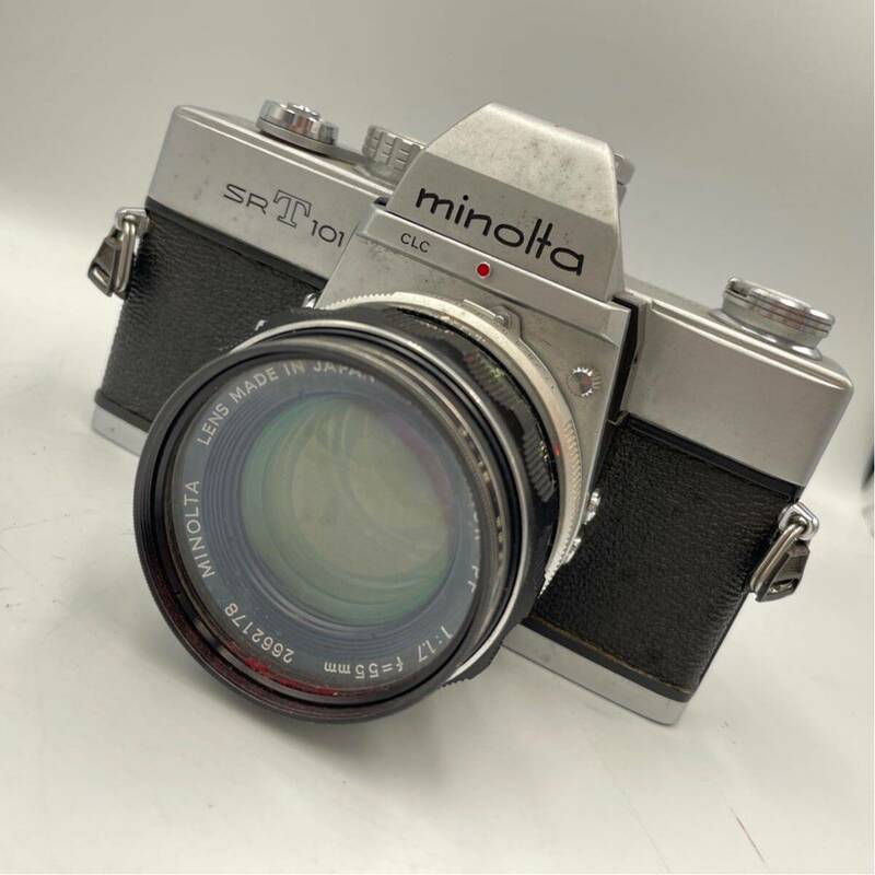 MINOLTA SR-T 101 + 55mm F1.7 レンズ付き フィルムカメラ　ミノルタ 