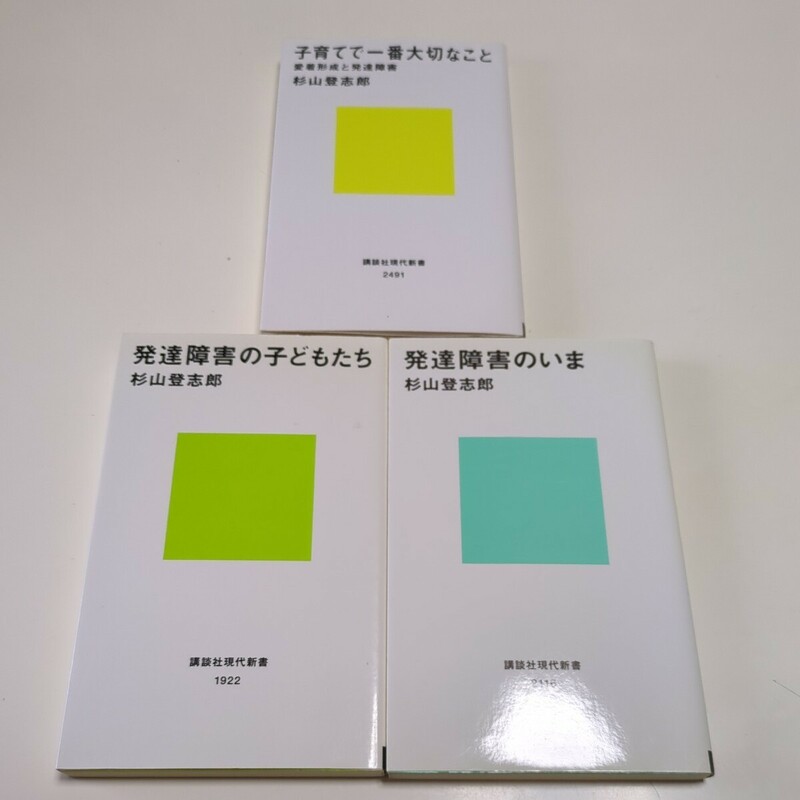 杉山登志郎 新書3冊セット 子育てで一番大切なこと(愛着形成と発達障害) 発達障害の子どもたち 発達障害のいま 講談社現代新書 中古