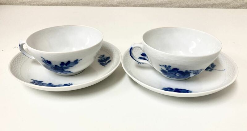 【中古】【カップ&ソーサー2点セット】ROYAL COPENHAGEN /ロイヤルコペンハーゲン /ブルーフラワー /洋食器 