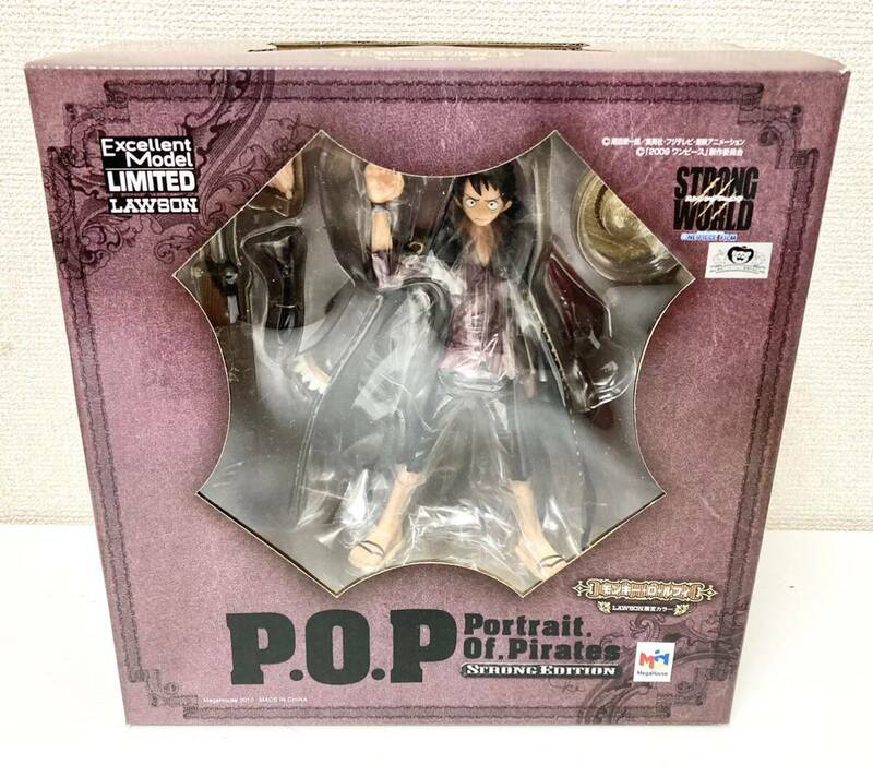 【未開封】Portrait.Of.Pirates P.O.P STRONG EDITION /モンキー・D・ルフィ /ローソン限定カラー /ONE PIECE(ワンピース) 1/8/メガハウス 