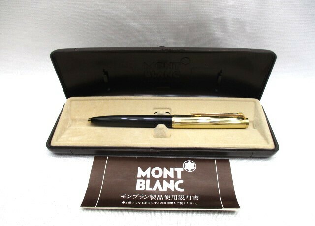 MONTBLANC/モンブラン　ボールペン　レバー式ボールペン　クラシックシリーズ　＃287　金×黒　筆記確認済　