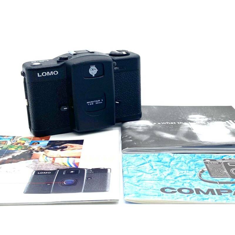 1円~ 極美品 動作品 Lomography LOMO ロモ LC-A フィルムカメラ コンパクトカメラ カメラ MINITAR 1 1:2.8 32mm 取説等付き 箱無し