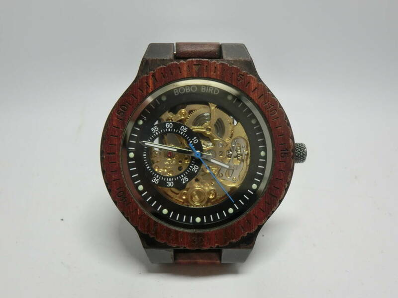 【№1129-O6006T】BOBO BIRD ボボバード 木製 メンズ腕時計