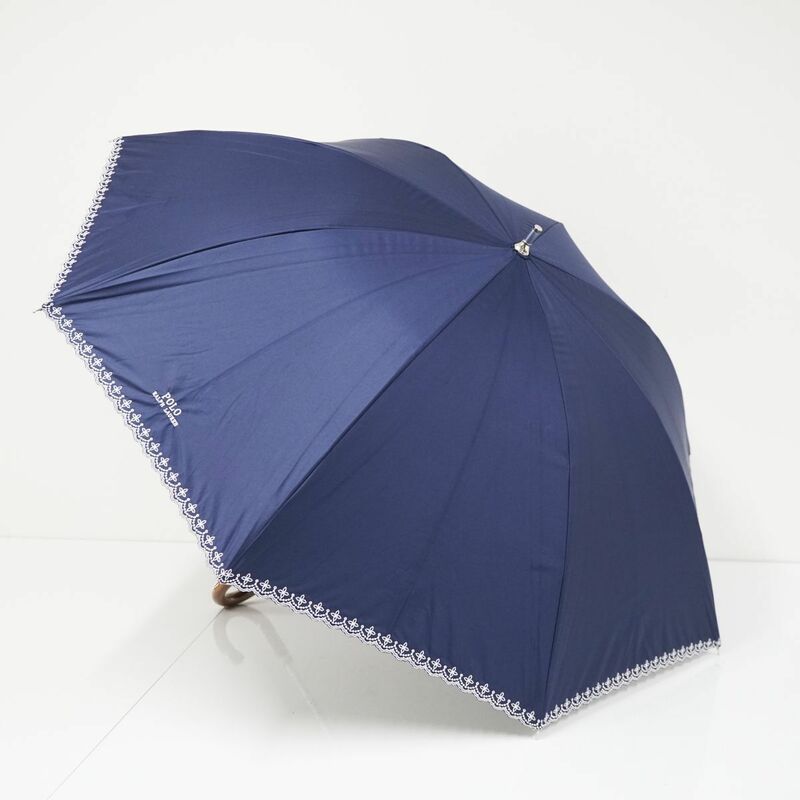 日傘 Polo Ralph Lauren ポロラルフローレン USED美品 晴雨兼用 ポロ ネイビー 大きめ UV 遮光 55cm S0883