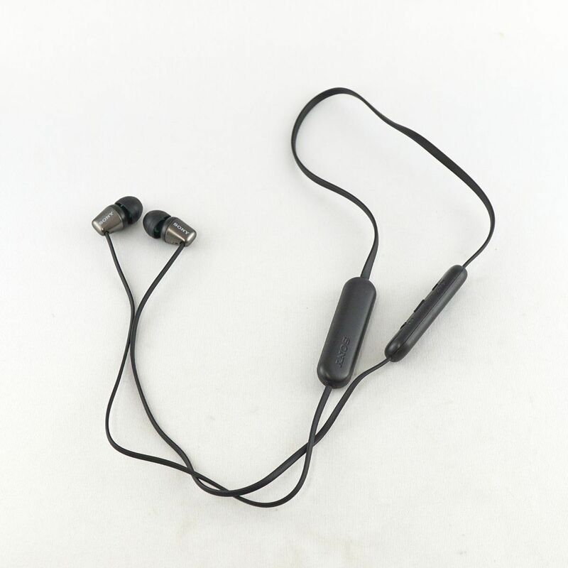 SONY WI-C310 ワイヤレスイヤホン USED品 Bluetooth ネックバンド マイク 長時間再生 高音質 ソニー ブラック 完動品 S V0315