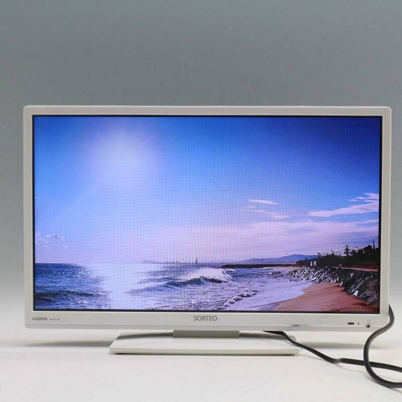 SORTEO 19インチ 液晶テレビ MU19-10S リモコン付き 2015年製 ホワイト◆855f04