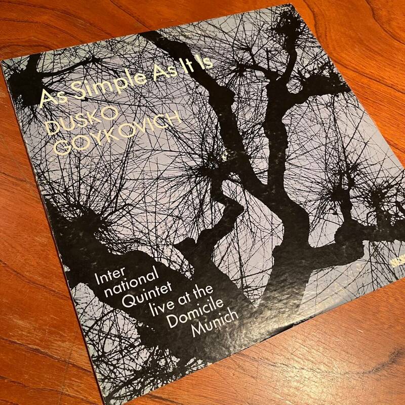 【レア度はオリジナル以上！再発無し！欧州ハードバップ屈指のライブ名盤】DUSKO GOYKOVICH『AS SIMPLE AS IT IS』ダスコ・ゴイコヴィッチ