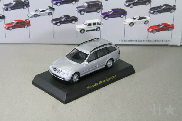 京商 1/64 メルセデス・ベンツ タイプ E320 シルバー ※箱なし メルセデス・ベンツ ミニカーコレクション1 Mercedes Benz Typ E320 silver